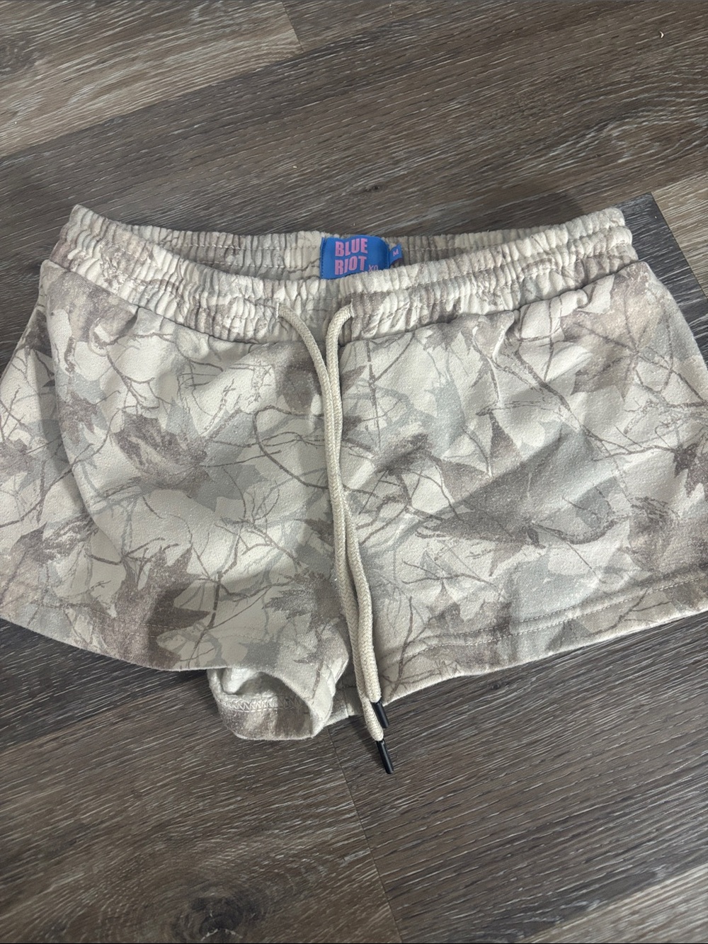 PacSun Beige Camouflage Athletic Shorts